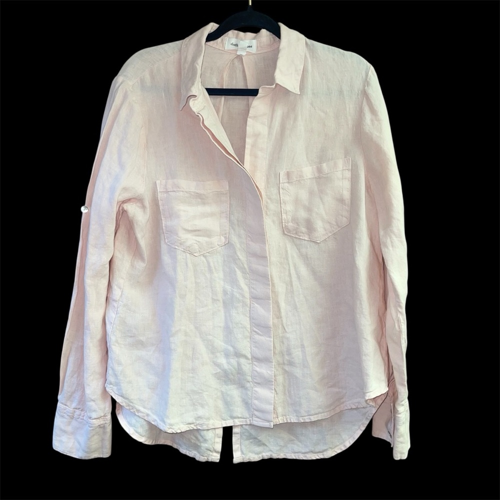 Women's Light Pink Button Down Shirt